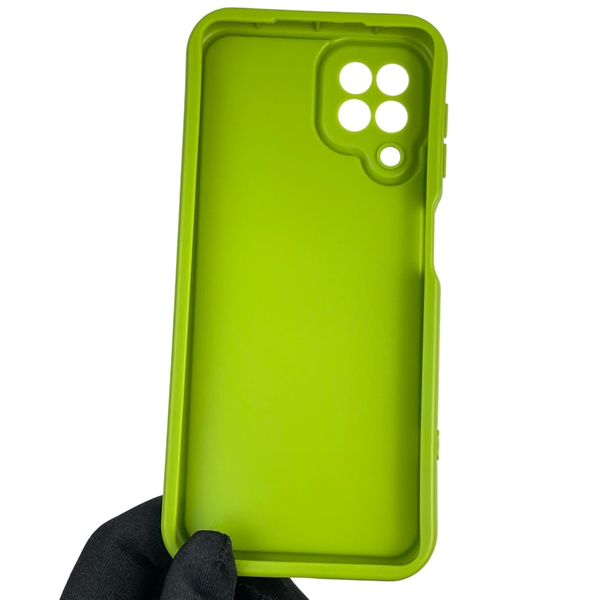 Чехол силиконовый Soft Touch для Samsung Galaxy M22 4G (SM-M225F) салатовый (Полная защита камеры) 0039589 фото