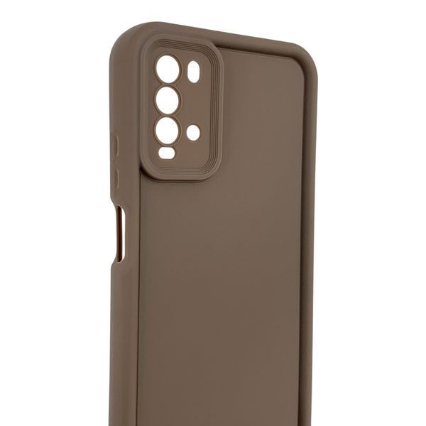 Чехол силиконовый Soft Touch для Xiaomi Poco M3 коричневый (Полная защита камеры) 0053883 фото