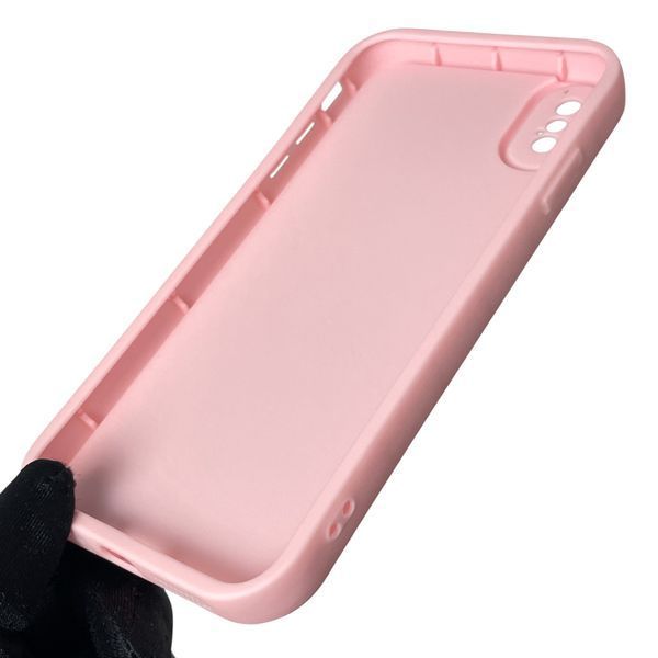 Чохол силіконовий Soft Touch з 3D принтом милий ведмедик для Apple iPhone Xs Max рожевий (Повний захист камери) 0044978 фото
