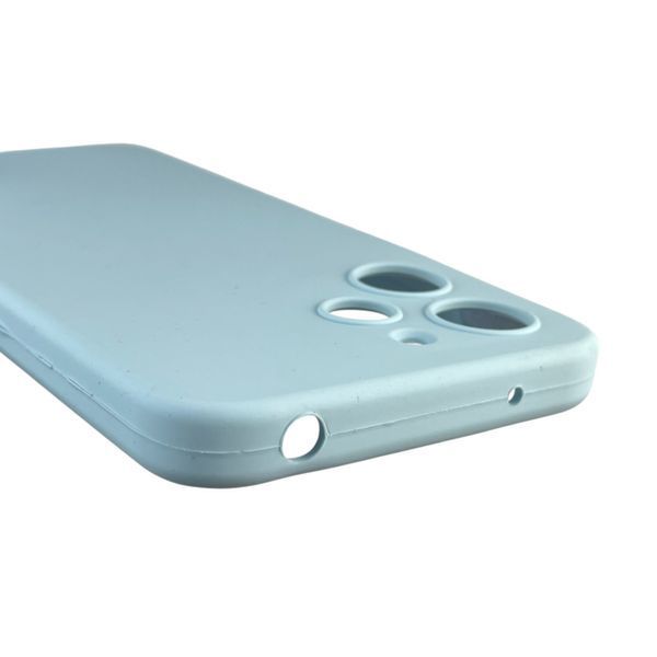 Чохол для Xiaomi Redmi 12 4G силіконовий з мікрофіброю нековзний на сяомі редмі 12 4г блакитний 0032570 фото