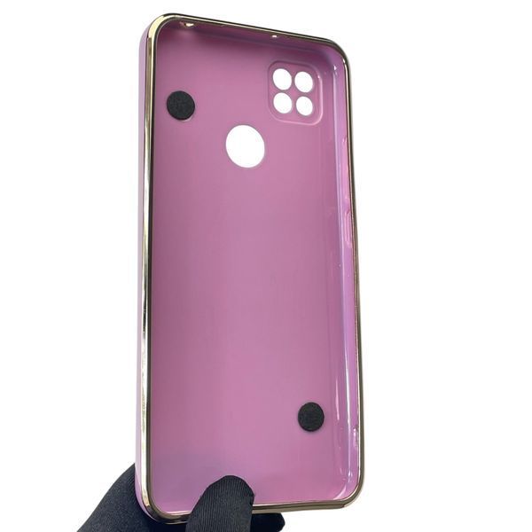 Чехол для телефона Xiaomi Redmi 9C женский с ремешком и украшениями и золотой окантовкой на сяоми редми 9C черничный gs1 0016261 фото