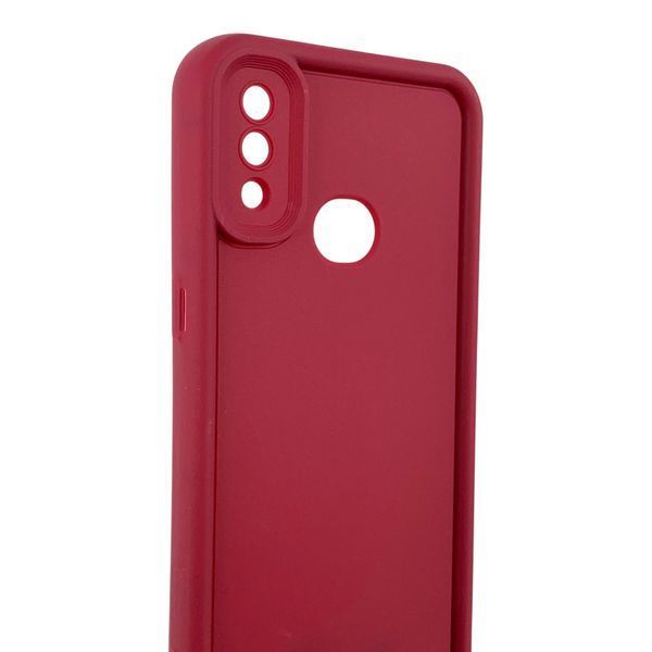 Чехол силиконовый Soft Touch для Samsung Galaxy A10s бордовый (Полная защита камеры) 0053983 фото