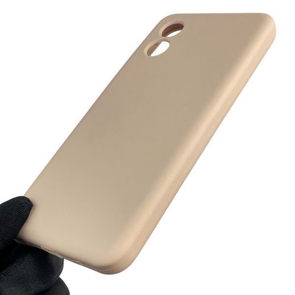 Чохол для Motorola Moto E13 (PAXT0034) силіконовий з мікрофіброю нековзний на моторола е13 пудровий 0031680 фото