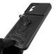 Чехол для Motorola G Play 4G (2024) бронированный с кольцом со шторкой на камеру на моторола г плей чёрный 0008317 фото 4