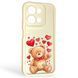 Чохол силіконовий Soft Touch з 3D принтом милий ведмедик для Xiaomi Redmi 15C EU молочний (Повний захист камери) 0044853 фото 1