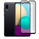Защитное стекло МАТОВОЕ для телефона Samsung Galaxy A02 SM-A022G противоударное на самсунг а02 черное 0039025 фото 1