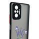 Чехол для телефона Xiaomi Redmi Note 10 Pro 4G с 3D принтом лаванда с бабочками с высокими бортами черный 0059328 фото 3