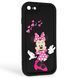 Чехол силиконовый Soft Touch с 3D принтом волшебной минни маус для Apple iPhone 7 черный (Полная защита камеры) 0050459 фото 1