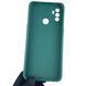Чехол для OPPO A53 4G противоударный однотонный с квадратными гранями с защитой камеры на оппо а53 4г зелёный 0008376 фото 2