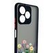 Чехол для телефона Realme C53 с 3D принтом полевые цветы с высокими бортами черный 0059278 фото 3