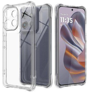 Чехол для Motorola G15 прозрачный с бронь углами с защитой камеры противоударный (борта выше экрана, моторола г15) 0061538 фото