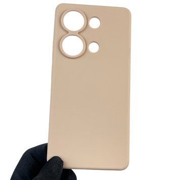 Чехол для Xiaomi POCO M6 Pro 4G силиконовый с микрофиброй нескользящий на сяоми поко м6 про 4г пудровый 0032512 фото