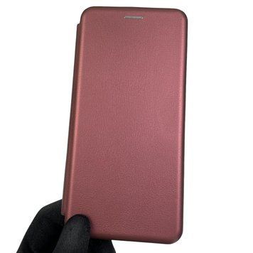 Чехол-книжка для Xiaomi Redmi Note 12 4G с подставкой на сяоми редми нот 12 4г бордовая 0002046 фото