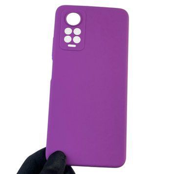 Чехол для Xiaomi Redmi Note 12 Pro 4G силиконовый с микрофиброй на сяоми редми нот 12 про 4г фиолетовый 0032721 фото