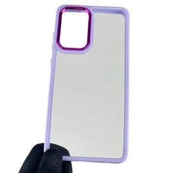Чехол для Samsung Galaxy A52s SM-A528 с цветными высокими бортами на самсунг а52с сиреневый 0007889 фото