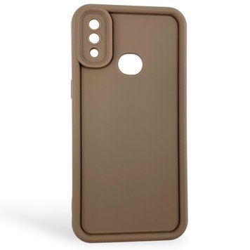 Чехол силиконовый Soft Touch для Samsung Galaxy A10s коричневый (Полная защита камеры) 0053984 фото