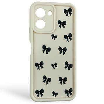 Чохол силіконовий Soft Touch з 3D принтом для Tecno Spark Go 3 молочний (Повний захист камери) 0057848 фото