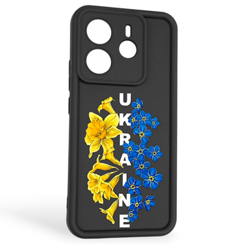 Чехол силиконовый Soft Touch с 3D принтом для Xiaomi Redmi Note 14 4G EU черный (Полная защита камеры) 0042379 фото
