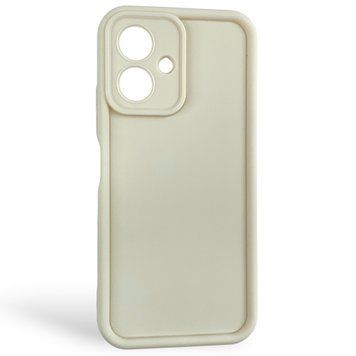 Чехол силиконовый Soft Touch для Tecno Spark POP 10 4G молочный (Полная защита камеры) 0054473 фото