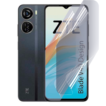 Плёнка гидрогелевая для ZTE Blade V40 Design МАТОВАЯ противоударная на зте блейд в40 дизайн прозрачная 0035453 фото