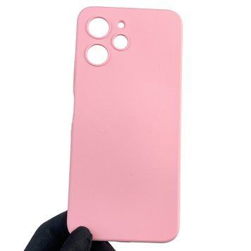 Чехол для Xiaomi Redmi 12 4G силиконовый с микрофиброй нескользящий на сяоми редми 12 4г розовый 0032571 фото