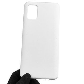 Чехол для Samsung Galaxy A51 (SM-A515F) силиконовый с микрофиброй нескользящий на самсунг а51 белый 0032004 фото