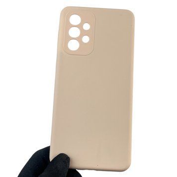 Чехол для Samsung Galaxy A33 5G (SM-A336) силиконовый с микрофиброй нескользящий на самсунг а33 5г пудровый 0031926 фото