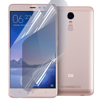 Плёнка гидрогелевая для Xiaomi Redmi Note 3 глянцевая на Сяоми редми нот 3 прозрачная 0011711 фото