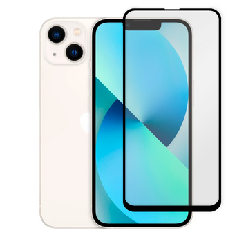 Защитное стекло для телефона Apple iPhone 13 противоударное полноэкранное на айфон 13 черное 0038113 фото