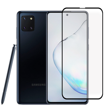 Защитное стекло для телефона Samsung Galaxy A71 (SM-A715F) противоударное полноэкранное на самсунг а71 черное 0038314 фото