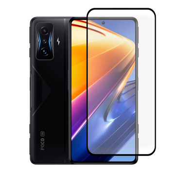 Защитное стекло для телефона Xiaomi Poco F4 GT противоударное полноэкранное на сяоми поко ф4 гт черное 0038853 фото