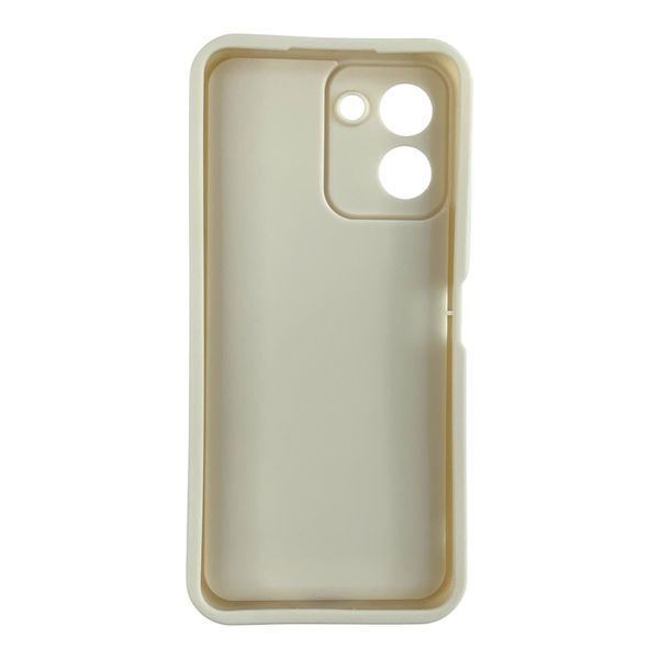 Чохол силіконовий Soft Touch з 3D принтом Бантики для Tecno Spark Go 3 молочний (Повний захист камери) 0057848 фото