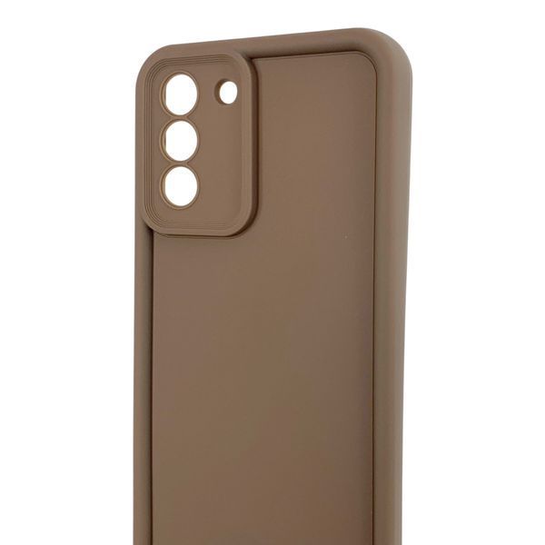 Чохол силіконовий Soft Touch для Samsung Galaxy S21 Plus коричневий (Повний захист камери) 0054034 фото