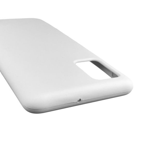 Чехол для Samsung Galaxy A51 (SM-A515F) силиконовый с микрофиброй нескользящий на самсунг а51 белый 0032004 фото