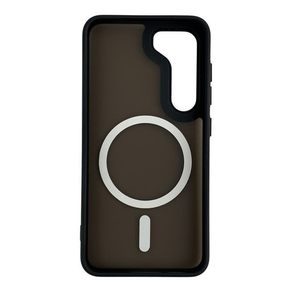 Чехол MagSafe для Samsung Galaxy S23 черный (полупрозрачный матовый) 0059711 фото