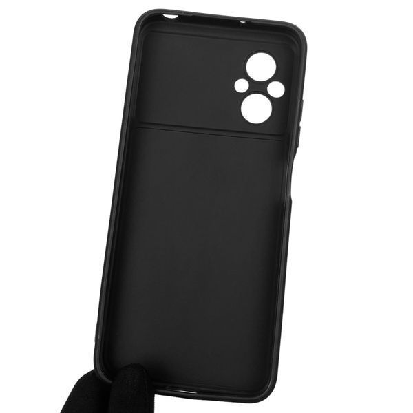 Чехол для Xiaomi POCO M5 однотонный с квадратными гранями с защитой камеры на сяоми поко м5 чёрный 0001216 фото