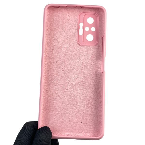 Чехол для Xiaomi Redmi Note 10 Pro 4G силиконовый с микрофиброй на сяоми редми нот 10 про 4г розовый 0032631 фото