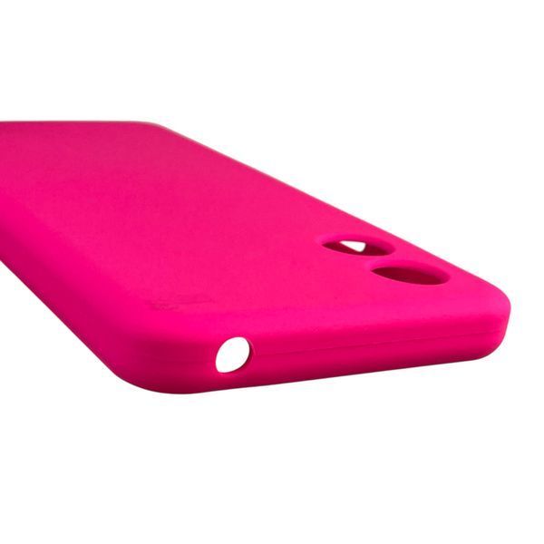 Чехол для Motorola Moto E13 (PAXT0034) силиконовый с микрофиброй нескользящий на моторола е13 малиновый 0031681 фото
