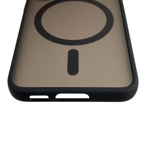 Чехол MagSafe для Samsung Galaxy S23 черный (полупрозрачный матовый) 0059711 фото