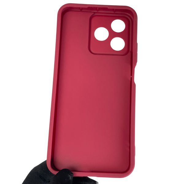 Чохол силіконовий Soft Touch з 3D принтом кумедний тед ведмідик для Realme Note 50 бордовий (Повний захист камери) 0049324 фото