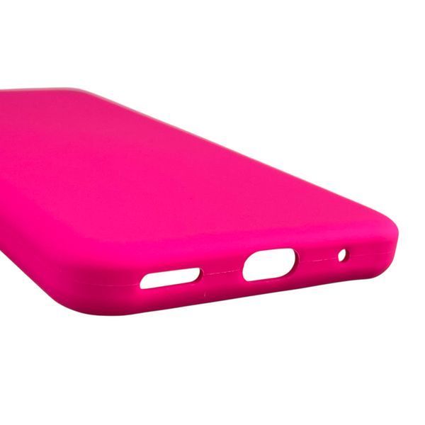 Чехол для Motorola Moto E13 (PAXT0034) силиконовый с микрофиброй нескользящий на моторола е13 малиновый 0031681 фото