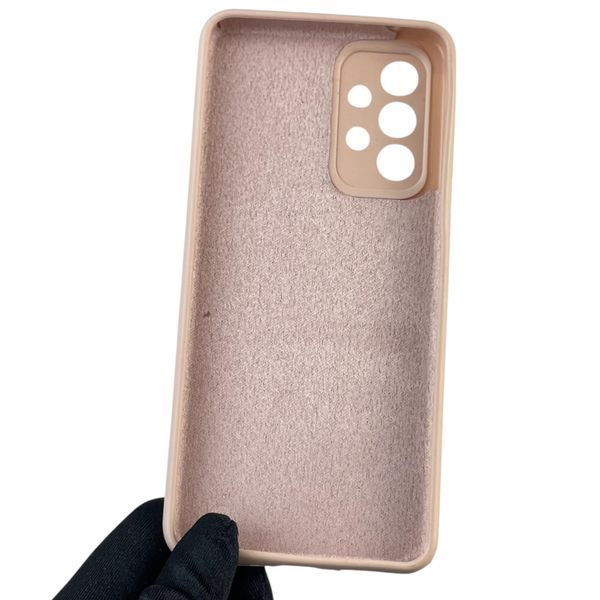 Чехол для Samsung Galaxy A33 5G (SM-A336) силиконовый с микрофиброй нескользящий на самсунг а33 5г пудровый 0031926 фото