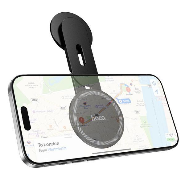 Автодержатель MagSafe Hoco H93 на панель чёрный (поворотный) 0061342 фото