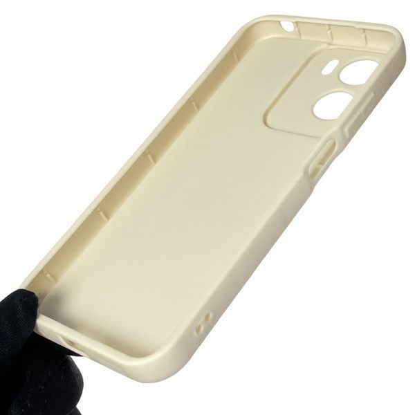 Чехол силиконовый Soft Touch для Motorola G05 молочный (Полная защита камеры) 0043963 фото
