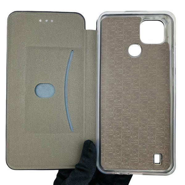 Чехол-книжка для Realme C21 с подставкой на реалми с21 чёрная 0001933 фото
