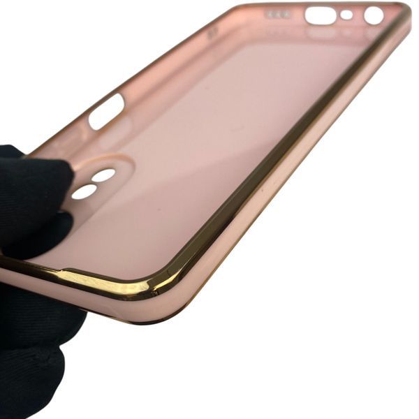 Чехол для OPPO A58 4G с защитой камеры с золотой окантовкой на оппо а58 пудровый gs1 0019583 фото