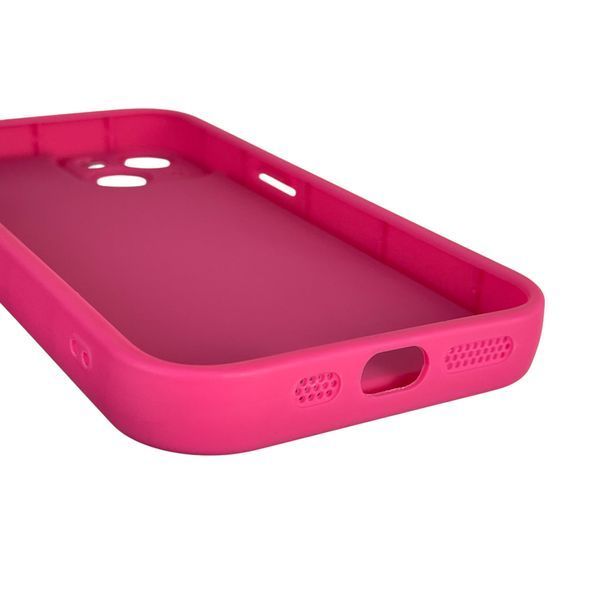 Чехол силиконовый оригинальный Soft Touch с 3D принтом смешного теда мишки для Apple iPhone 13 малиновый (Полная защита камеры) 0048399 фото