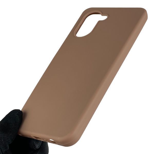 Чехол для OPPO A17 однотонный матовый силиконовый на оппо а17 коричневый 0000161 фото
