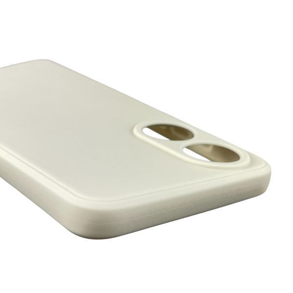 Чехол для OPPO A78 4G с квадратными гранями с защитой камеры на оппо а78 4г бежевый 0012443 фото