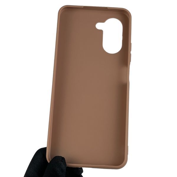 Чехол для OPPO A17 однотонный матовый силиконовый на оппо а17 коричневый 0000161 фото